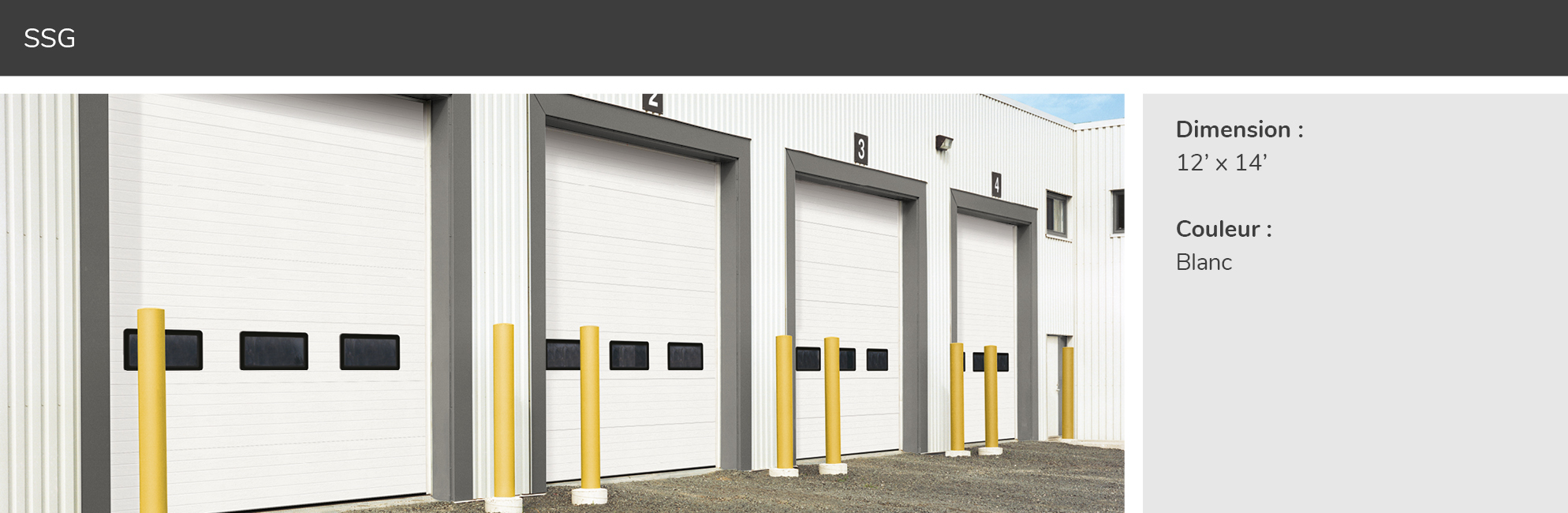 SSG, 12’ x 14’, Blanc doux