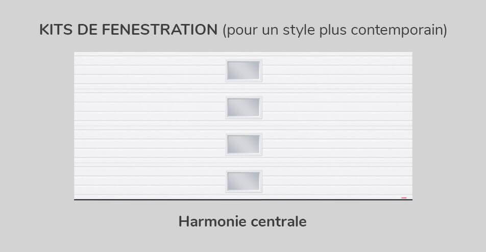 Kit de Fenestration Rainuré 16' x 7', Harmonie Centrale 21" x 13"