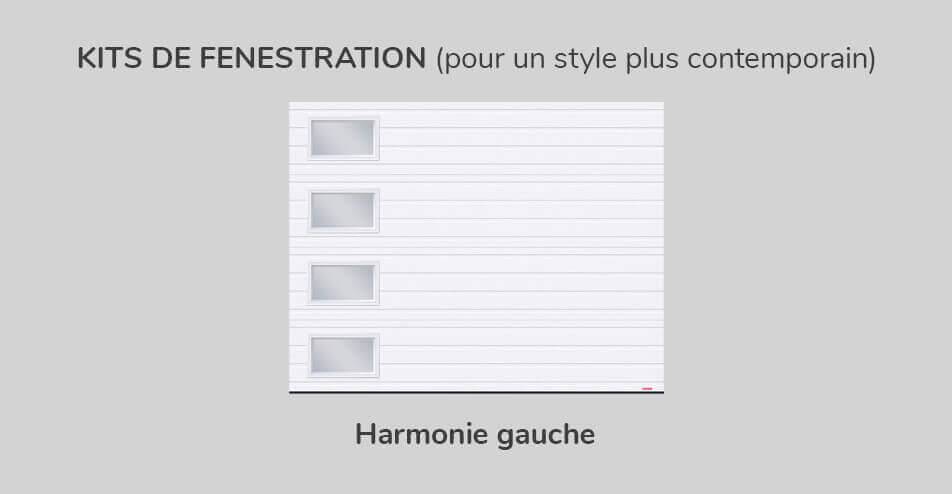 Kit de Fenestration Rainuré 9' x 7', Harmonie Gauche 21" x 13"